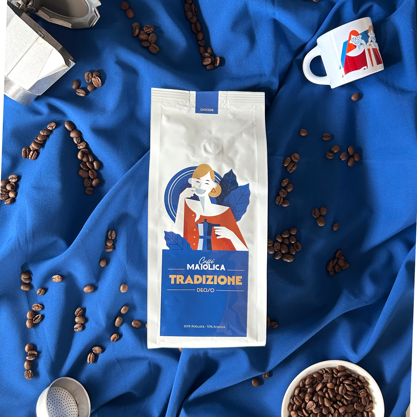 Caffè Maiolica traditional blend in beans