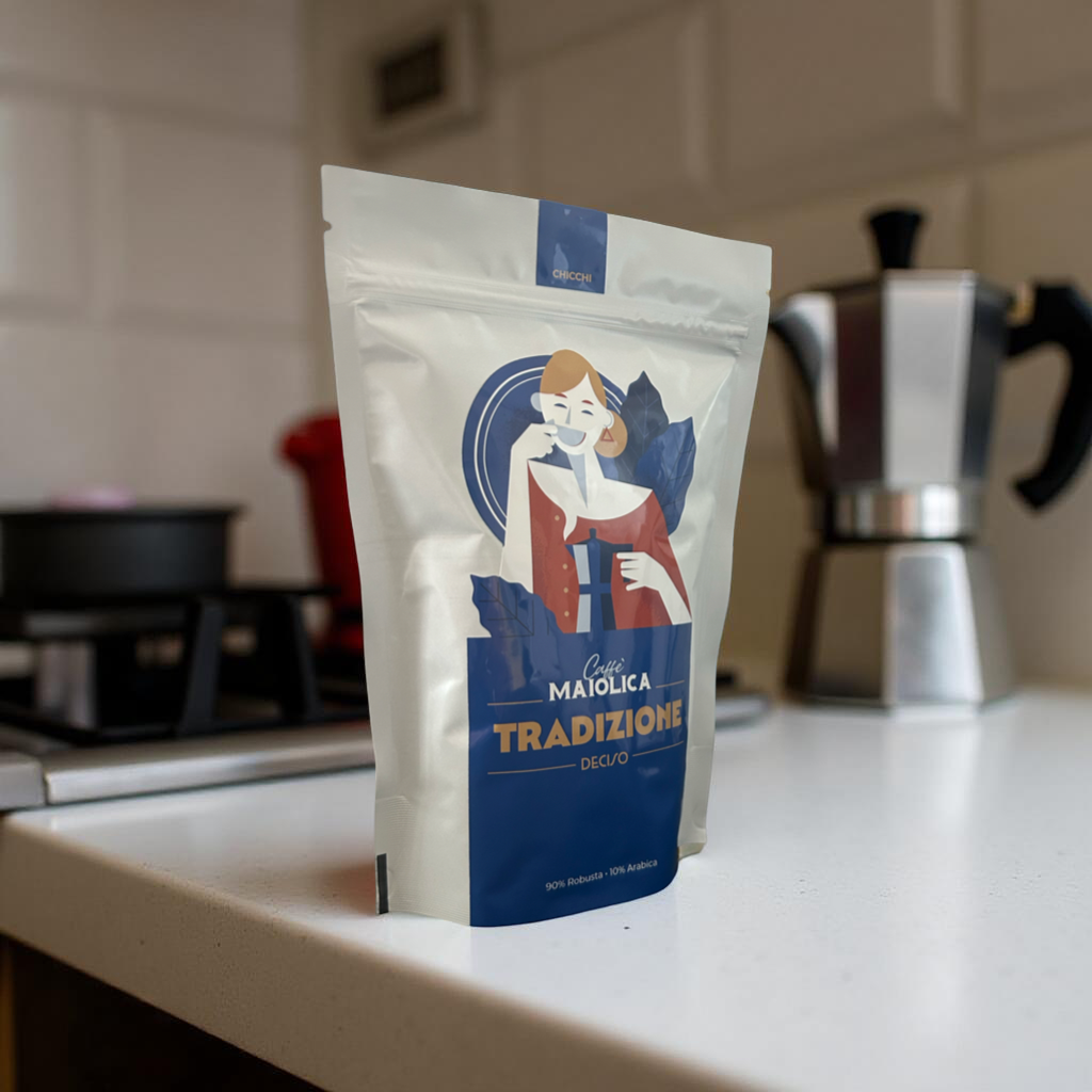 Caffè Maiolica traditional blend in powder