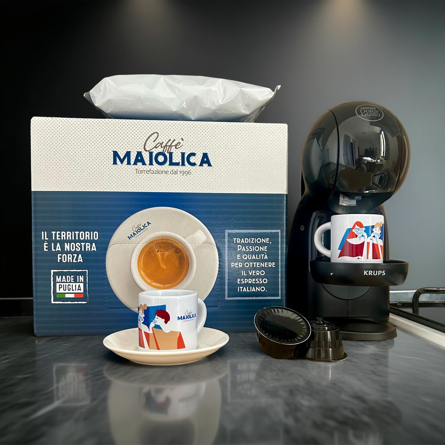 Caffè Maiolica capsule dolce gusto miscela tradizione