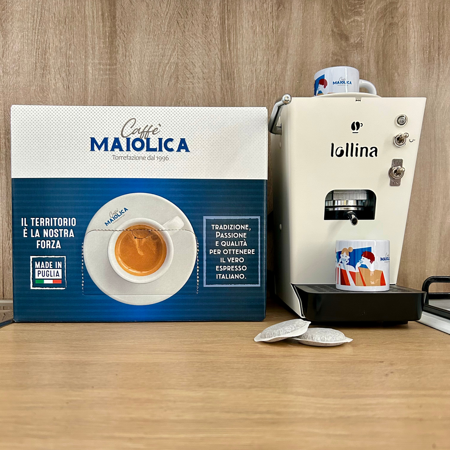 Caffè Maiolica in cialde miscela origine