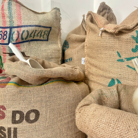 L'arrivo del caffè verde in torrefazione