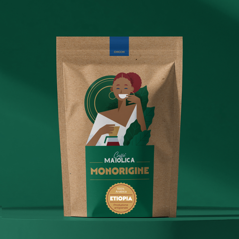 Caffè Monorigine Etiopia Sidamo G2 100% Arabica | Tostatura Artigianale | Floreale e Agrumato