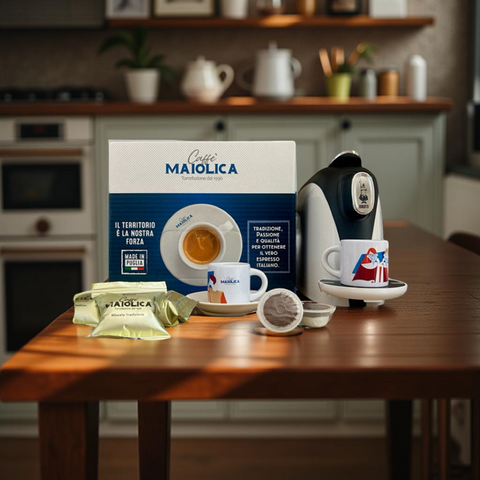 Caffè Maiolica capsule Bialetti miscela tradizione