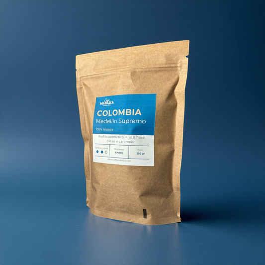 Caffè Monorigine Colombia Medellín Supremo 100% Arabica | Tostatura Artigianale | Equilibrato e Aromatico