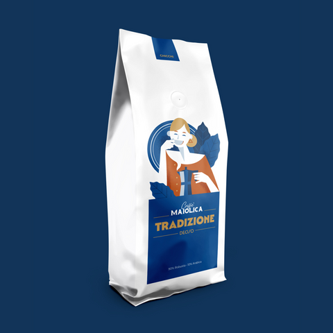 Caffè Maiolica Tradizione - caffè artigianale in grani – 500 g