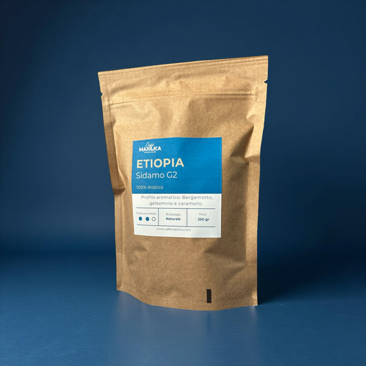 Caffè Monorigine Etiopia Sidamo G2 100% Arabica | Tostatura Artigianale | Floreale e Agrumato