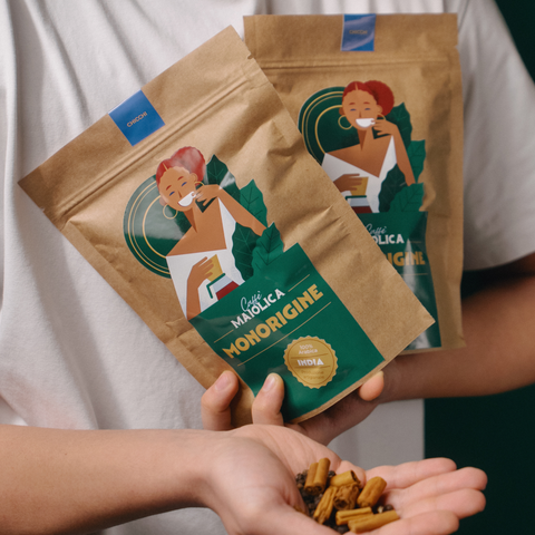 India Plantation A 100% Arabica | Tostatura Artigianale | Intenso e Speziato | Caffè Monorigine