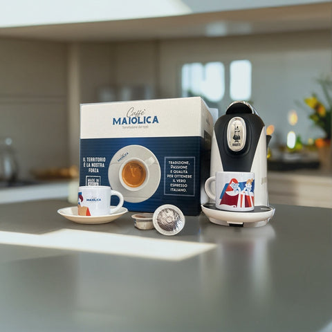 Caffè Maiolica capsule Bialetti miscela tradizione
