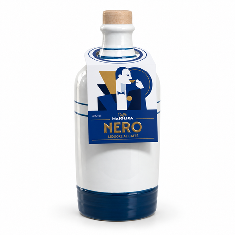 Liquore al Caffè NERO in Bottiglia di Ceramica