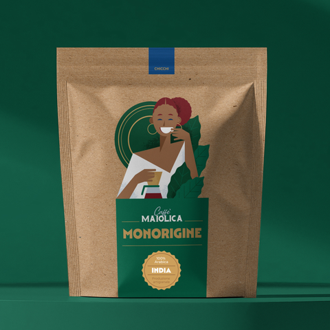 India Plantation A 100% Arabica | Tostatura Artigianale | Intenso e Speziato | Caffè Monorigine