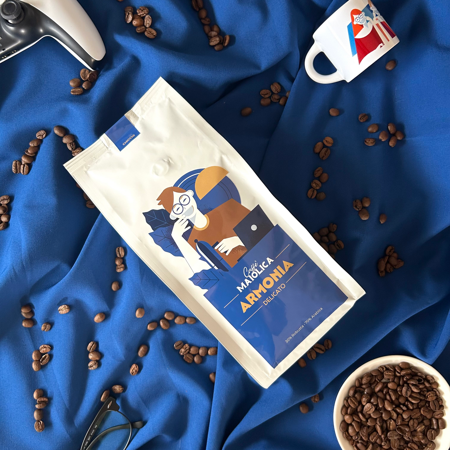 Caffè Maiolica Armonia - caffè in chicchi artigianale - 500 gr